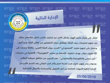 الإدارة الذاتية التابعة لـ قسد تكشف لستيب عن تأسيس مخيمات جديدة في الرقة ومنبج وكوباني - وكالة ستيب نيوز