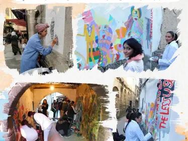 حكومة نظام الأسد تعطي الأذن بالرسم بشكل عشوائي على جدران مدينة دمشق القديمة - وكالة ستيب نيوز