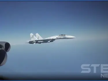 بالفيديو|| مقاتلة روسية تعترض قاذفة قنابل أمريكية بطريقة خطيرة.. وواشنطن ترّد - وكالة ستيب نيوز