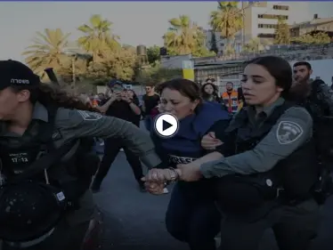 بالفيديو || القوات الإسرائيلية تعتدي على مراسلة الجزيرة وتفض وقفة تضامنية بحي الشيخ جراح - وكالة ستيب نيوز