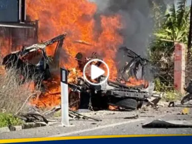 شاهد|| غارة إسرائيلية تستهدف سيارة على طريق عام في جنوب لبنان - وكالة ستيب نيوز