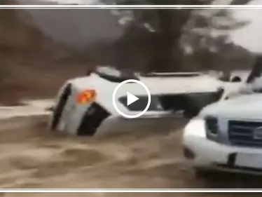 شابان في حائل بالسعودية ينقذان عائلة جرفت السيول سيارتهم "فيديو" - وكالة ستيب نيوز