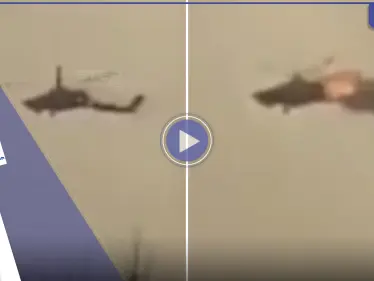 شاهد|| بحادثة هي الأولى.. صاروخ بريطاني يقسم مروحية روسية لنصفين في أوكرانيا ويسقطها - وكالة ستيب نيوز