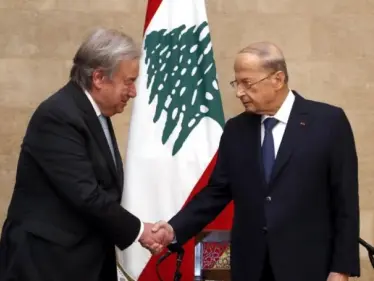 غوتيريش يكشف مضمون الرسالة التي حملها معه إلى لبنان.. وعون يؤكد له على أمرين هامين - وكالة ستيب نيوز