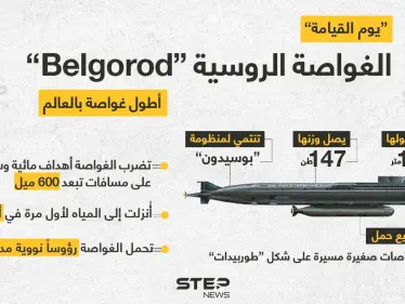 الغواصة الروسية "يوم القيامة" الأطول في العالم... تعّرف عليها عن قرب؟ - وكالة ستيب نيوز