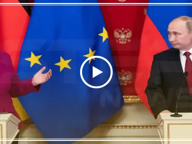 بوتين ينظر إلى ساعته ويعلن وقف المجازر في إدلب خلال مؤتمر صحفي.. فيديو - وكالة ستيب نيوز