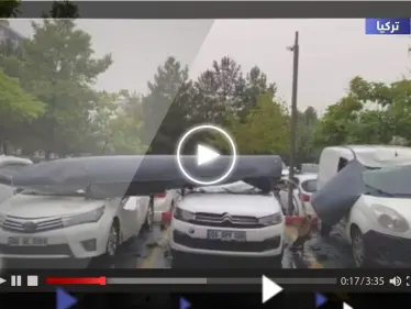 شاهد || لحظات تحبس الأنفاس.. سقوط خزان وقود لمقاتلة F-4 أمريكية الصنع في أنقرة - وكالة ستيب نيوز