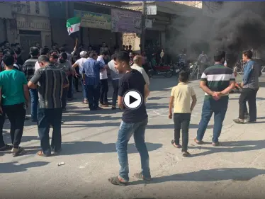 بالفيديو|| مظاهرات ضد شركة الكهرباء التركية شرق حلب، وبتوجيه تركي المساعدات الإنسانية إلى قرى التركمان فقط - وكالة ستيب نيوز