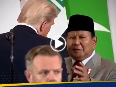 "ميكروفون مفتوح" يكشف ما طلبه رئيس إندونيسيا من ترامب في شرم الشيخ (فيديو) - وكالة ستيب نيوز