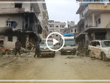 شاهد مكان الغارة الجوية التي خلفت مجزرة في مشفى أريحا - وكالة ستيب نيوز