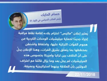 تصريح "حسام الحايك" رئيس المكتب السياسي في اللواء 51 العامل شمال شرقي حلب لوكالة "ستيب الإخبارية" - وكالة ستيب نيوز