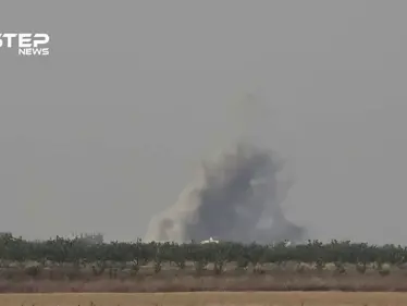 شاهد الغارات الجوية على مدينة كفرزيتا بريف حماة الشمالي - وكالة ستيب نيوز