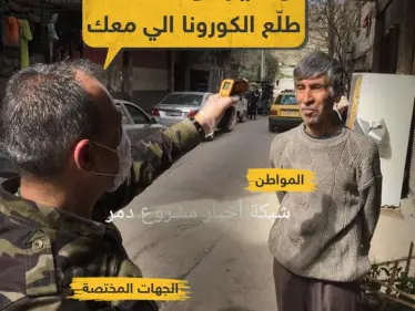 تنظيم عملية الكشف عن الكورونا في العاصمة دمشق من قبل ميليشيا الدفاع الوطني - وكالة ستيب نيوز