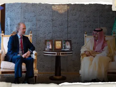 وزير الخارجية السعودية يلتقي بيدرسون ويتحدثان عن الحل في سوريا - وكالة ستيب نيوز