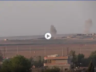 شاهد نزوح الأهالي بالتزامن مع التصعيد العسكري بين قوات قسد و قوات المعارضة السورية في ريف الحسكة - وكالة ستيب نيوز