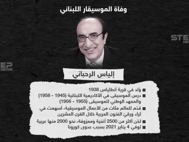 وفاة الموسيقار اللبناني إلياس الرحباني - وكالة ستيب نيوز