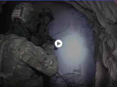 بالفيديو || القوات الروسية تدمّر أكبر شبكة كهوف استخدمها تنظيم "داعش" قرب تدمر - وكالة ستيب نيوز