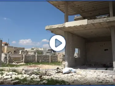 بعد جولات من المعارك العنيفة بين المعارضة والنظام عدسة ستيب تجوب بلدة النيرب شرقي إدلب - وكالة ستيب نيوز