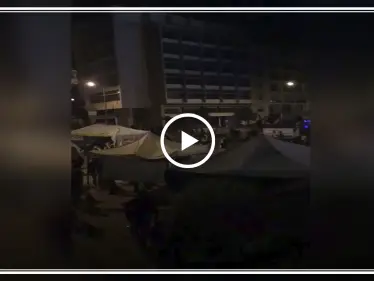 بالفيديو|| جرحى باشتباكات بين المتظاهرين والقوات الأمنية اللبنانية بساحة رياض الصلح في بيروت - وكالة ستيب نيوز