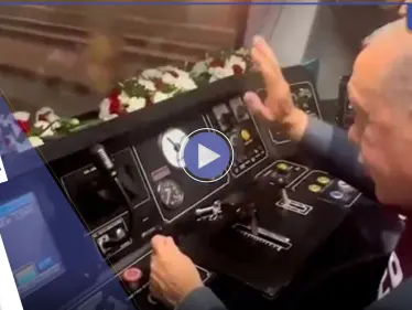 بالفيديو || أردوغان يقود قطاراً ويُغني من داخل قمرة القيادة - وكالة ستيب نيوز