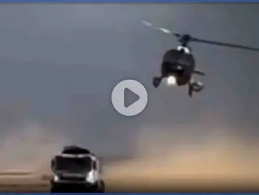 بالفيديو|| طائرة مروحية تصطدم بشاحنة روسية مسرعة بالصحراء السعودية خلال رالي داكار - وكالة ستيب نيوز