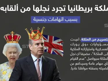 بسبب اتهامات " جنسية " .. ملكة بريطانيا تجرد نجلها من جميع ألقابه - وكالة ستيب نيوز