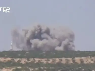 شاهد قصف جوي على بلدات وقرى ريف إدلب الجنوبي - وكالة ستيب نيوز