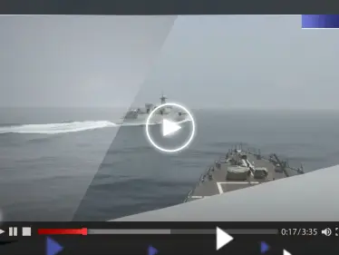 شاهد|| "مناورة غير آمنة" الجيش الأمريكي ينشر فيديو لسفينة صينية تعترض مدمرة أمريكية ويعلق - وكالة ستيب نيوز