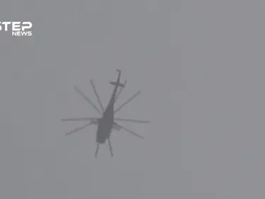 عدسة ستيب ترصد تحليقاً مكثفاً للطيران الحربي والمروحي في سماء ريف حماة الشمالي - وكالة ستيب نيوز
