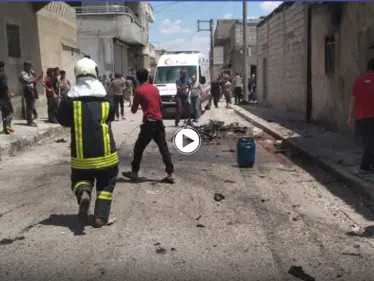 بالفيديو|| مقتل رجل وزوجته وطفلتهما على دراجة نارية بانفجار عبوة ناسفة أثناء محاولتهم زراعتها بجرابلس(صور) - وكالة ستيب نيوز