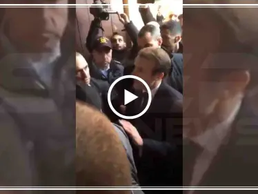 بالفيديو|| مشادة كلامية بين الرئيس الفرنسي وعناصر الشرطة الإسرائيلية في القدس - وكالة ستيب نيوز
