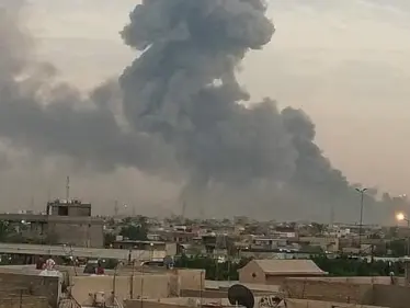 بالفيديو || انفجار ضخم قرب قيادة شرطة الأنبار غربي العراق - وكالة ستيب نيوز