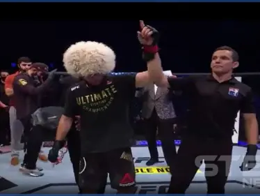 بالفيديو || بوتين يهنئ حبيب نور محمدوف بحفاظه على لقبه العالمي - وكالة ستيب نيوز