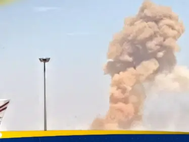 انفجار ضخم قرب مطار دمشق الدولي جنوبي سوريا - وكالة ستيب نيوز