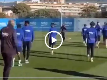 بالفيديو|| بعد إقالة "فالفيردي" برشلونة الإسباني يخوض تدريبه الأول مع المدرب الجديد - وكالة ستيب نيوز