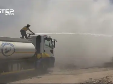 المشاهد الأولى للغارات التي استهدف مدينة معرة النعمان جنوبي إدلب أسفرت عن قتلى وجرحى - وكالة ستيب نيوز