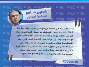 قبيل وصوله إلى موسكو، نتنياهو يكشف عن مطالب إسرائيل من روسيا بشأن التواجد الإيراني في سوريا - وكالة ستيب نيوز