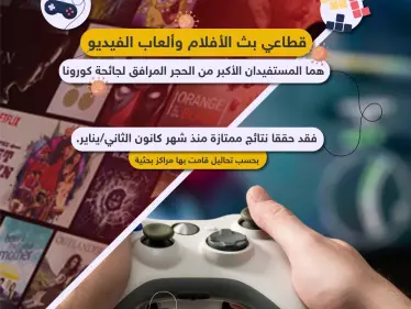 قطاعي بث الأفلام وألعاب الفيديو المستفيدان الأكبر من جائحة كورونا - وكالة ستيب نيوز