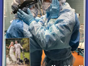 في زمن الكورونا ،، العناق يقتصر على نظرات الأعين - وكالة ستيب نيوز