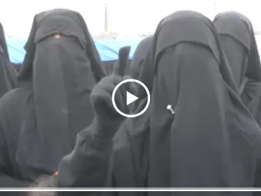 شاهد بالفيديو || داعشيات من مخيم الهول: الرسول مات ولم ينتهِ القتال حتى لو مات البغدادي - وكالة ستيب نيوز