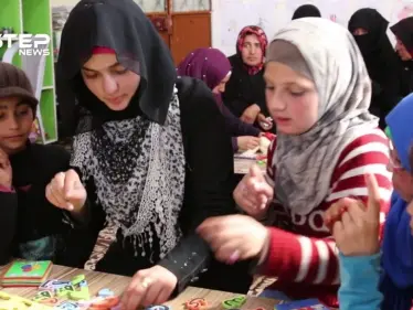 بجهود ذاتية "بيان درويش" تفتتح مركزًا للصم والبكم في منزلها بريف حلب رغم التحديات التي تواجهها - وكالة ستيب نيوز