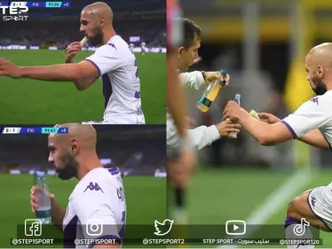 شاهد بالفيديو | المغربي سفيان امرابط يحتل التريند بطريقة إفطاره خلال المباراة - وكالة ستيب نيوز