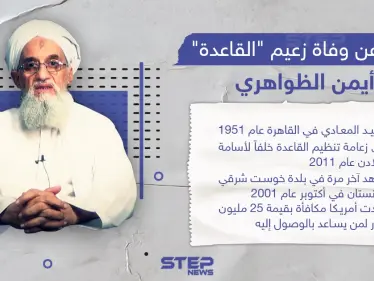 أنباء عن وفاة زعيم تنظيم "القاعدة" أيمن الظواهري في أفغانستان - وكالة ستيب نيوز