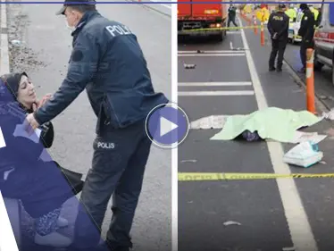 بالفيديو|| مشهد مؤثر لفتاة تنهار وسط الشارع بعد مرورها قرب جثة والدتها التي قضت في حادث مروري - وكالة ستيب نيوز