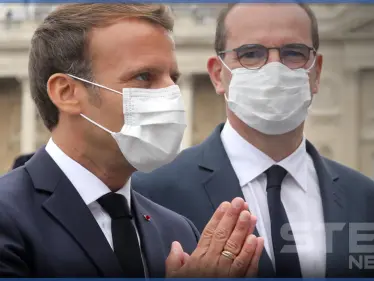 "لاحقوه وهو برفقة زوجته".. شاهد مواجهة بين الرئيس الفرنسي ومحتجين دون كمامات - وكالة ستيب نيوز