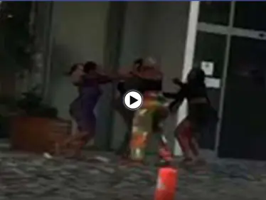 بالفيديو|| نساء أجنبيات يتشاجرن ويضربن بعضهن بعنف أمام منزل فاخر في إسطنبول وأتراك يتدخلون - وكالة ستيب نيوز