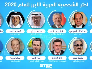 اختر الشخصية العربية الأبرز لعام 2020 - وكالة ستيب نيوز
