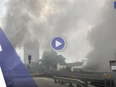 بالفيديو|| حريق هائل في لندن يشل القطارات.. والتحقيقات جارية - وكالة ستيب نيوز