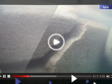 لقطات تحت الماء توثق ما فعله زلزال تركيا المزدوج على طول الشريط الساحلي في هاتاي - وكالة ستيب نيوز