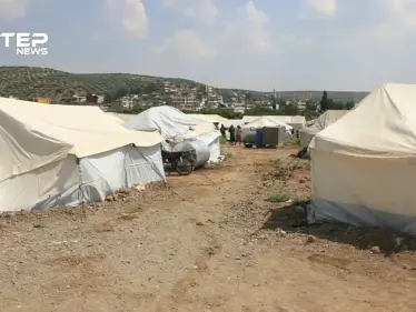 أوضاع إنسانية صعبة يعيشها نازحو جبل شحشبو في مخيم دلبيا بريف إدلب الغربي - وكالة ستيب نيوز